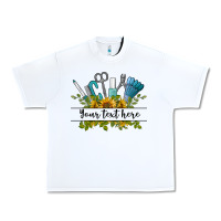 White customize nail tools with sunflower preview Urban Heavy Tee - BarkalooDesign