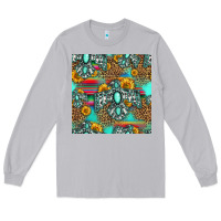 Moon Dust western turquoise thunderbird seamless pattern Long Sleeve Tee - HRA Design Shop