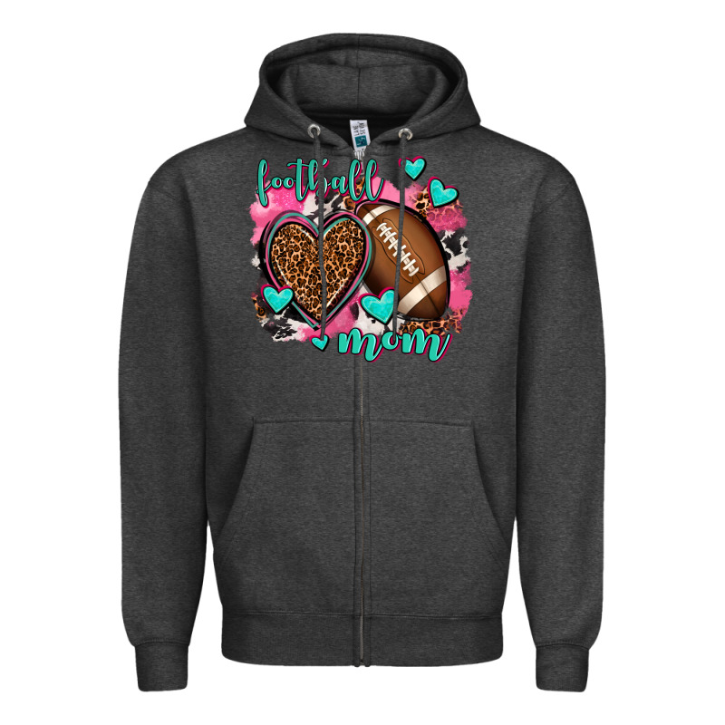Football Mom Zipper Hoodie by AdoDesignShop | Teevron