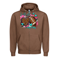 Chestnut football mom Zipper Hoodie - AdoDesignShop