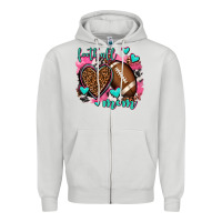 Dove Grey football mom Zipper Hoodie - AdoDesignShop