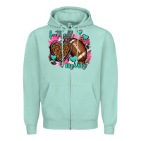 Seafoam football mom Zipper Hoodie - AdoDesignShop