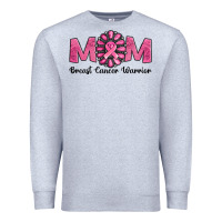Heather Grey breast cancer warrior mom Premium Sweatshirt - Jasminsmagicworld