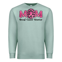 Seafoam breast cancer warrior mom Premium Sweatshirt - Jasminsmagicworld