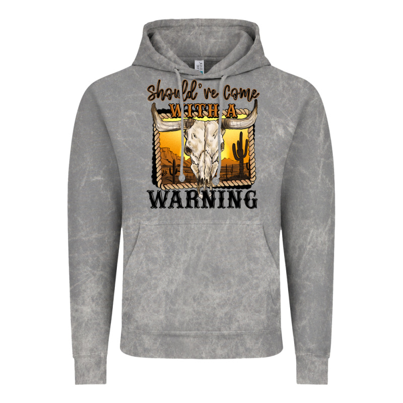 Should've Come With A Warning Vintage Hoodie by MaliasSmallBusiness | Teevron