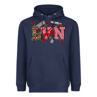 Navy valentines day lvn Heavyweight Hoodie - NancyCooperArtShop