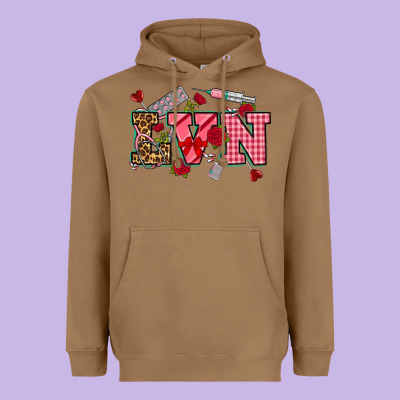 Valentines Day Lvn Heavyweight Hoodie Designed By Nancycooperartshop