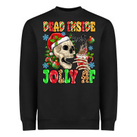 Black dead inside but jolly af Heavyweight Sweatshirt - MaliasSmallBusiness