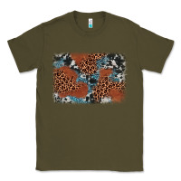 Army Green leopard cowhide background Classic Tee - BarkalooDesign