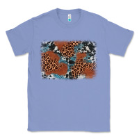 Colony Blue leopard cowhide background Classic Tee - BarkalooDesign