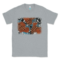 Heather Grey leopard cowhide background Classic Tee - BarkalooDesign