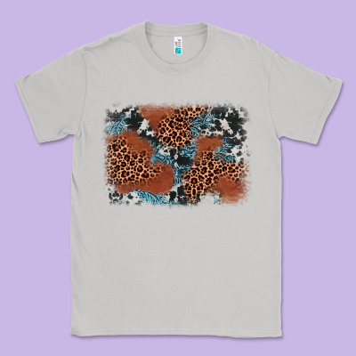 Leopard Cowhide Background Classic Tee Designed By Barkaloodesign