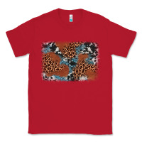 Red leopard cowhide background Classic Tee - BarkalooDesign