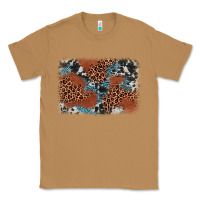 Toasted Coconut leopard cowhide background Classic Tee - BarkalooDesign