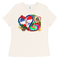 Bone western leopard  dominican republic  hearts Ladies Tee - AdoDesignShop