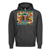 Charcoal Heather football cowhide sunflower Zipper Hoodie - JahusDesignShop