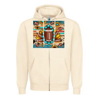 Sandshell football cowhide sunflower Zipper Hoodie - JahusDesignShop
