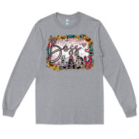 Heather Grey boss lady Long Sleeve Tee - SublimationCraftShop