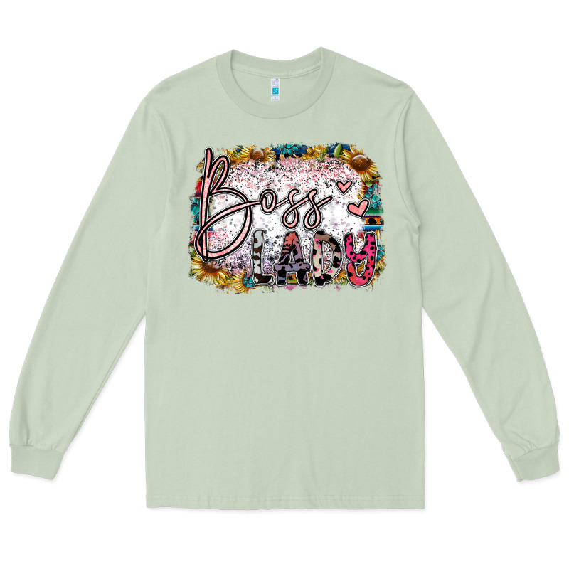 Boss Lady Long Sleeve Tee by SublimationCraftShop | Teevron