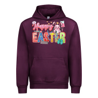 Mauve Wine Happy Easter Nurse Urban Hoodie - LillyAllenDesigns