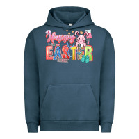 Pigment Midnight Navy Happy Easter Nurse Urban Hoodie - LillyAllenDesigns