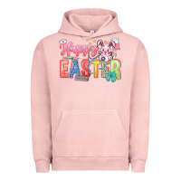 Pigment Salmon Happy Easter Nurse Urban Hoodie - LillyAllenDesigns