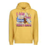 Antique Gold i like them thick and spicy Premium Hoodie - MaliasSmallBusiness