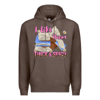 Coffee i like them thick and spicy Premium Hoodie - MaliasSmallBusiness