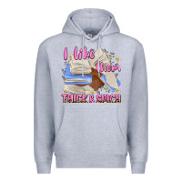 Heather Grey i like them thick and spicy Premium Hoodie - MaliasSmallBusiness