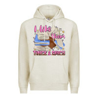 Oatmeal Heather i like them thick and spicy Premium Hoodie - MaliasSmallBusiness