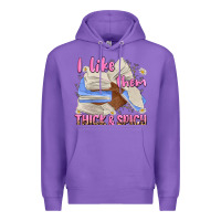 Purple i like them thick and spicy Premium Hoodie - MaliasSmallBusiness