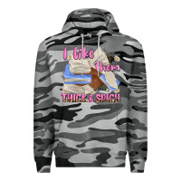 Slate Camo i like them thick and spicy Premium Hoodie - MaliasSmallBusiness
