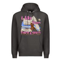 Smoke i like them thick and spicy Premium Hoodie - MaliasSmallBusiness
