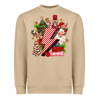 Mushroom christmas season lightning bolt Heavyweight Sweatshirt - MaliasSmallBusiness