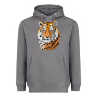 Storm Tiger Head Heavyweight Hoodie - LillyAllenDesigns