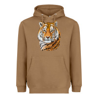 Toasted Coconut Tiger Head Heavyweight Hoodie - LillyAllenDesigns