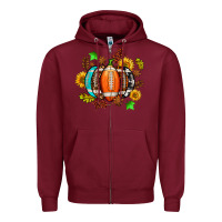 Burgundy fall football sunflower and fall Zipper Hoodie - AdoDesignShop