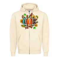 Sandshell fall football sunflower and fall Zipper Hoodie - AdoDesignShop