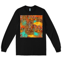 Black western skeleton seamless pattern Long Sleeve Tee - HRA Design Shop