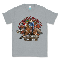 Heather Grey cowboy ranch Classic Tee - SublimationCraftShop