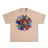 Burro tie dye sunflower Urban Heavy Tee - texasbilliewilder