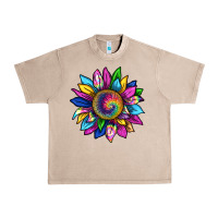 French Oak tie dye sunflower Urban Heavy Tee - texasbilliewilder