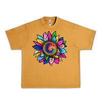 Peanut Butter tie dye sunflower Urban Heavy Tee - texasbilliewilder