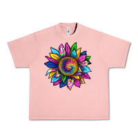 Tie Dye Sunflower Urban Heavy Tee | Teevron