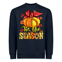Navy tis the season fall softball Heavyweight Sweatshirt - MaliasSmallBusiness