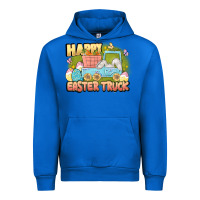 Cobalt Happy Easter truck Urban Hoodie - LillyAllenDesigns