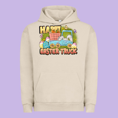 Happy Easter Truck Urban Hoodie Designed By Lillyallendesigns
