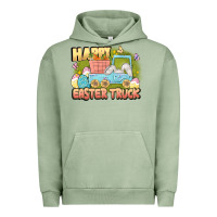 Pigment Oil Green Happy Easter truck Urban Hoodie - LillyAllenDesigns
