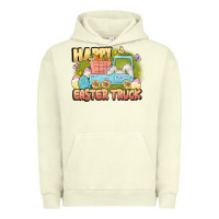 Pigment Pistachio Happy Easter truck Urban Hoodie - LillyAllenDesigns