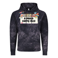 Cloud Black proud ally Vintage Hoodie - MaliasSmallBusiness